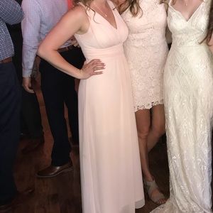 Effie’s Bridal long blush bridesmaid dress size: 8